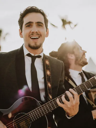 Live music performance at a wedding